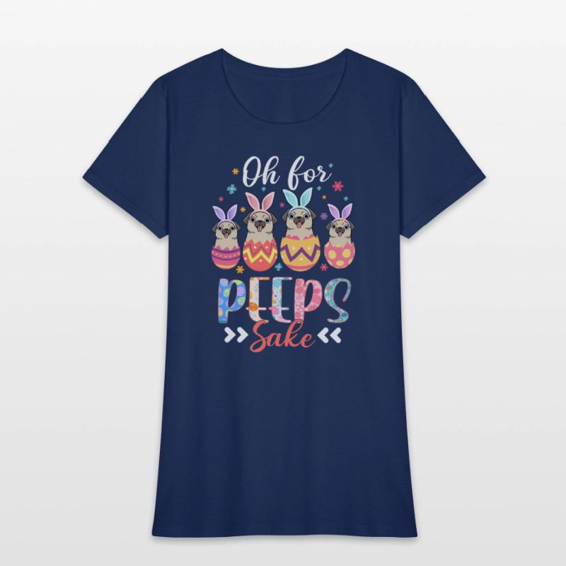 Oh For Peeps Sake Easter Pug Bunny Ear Egg Baet