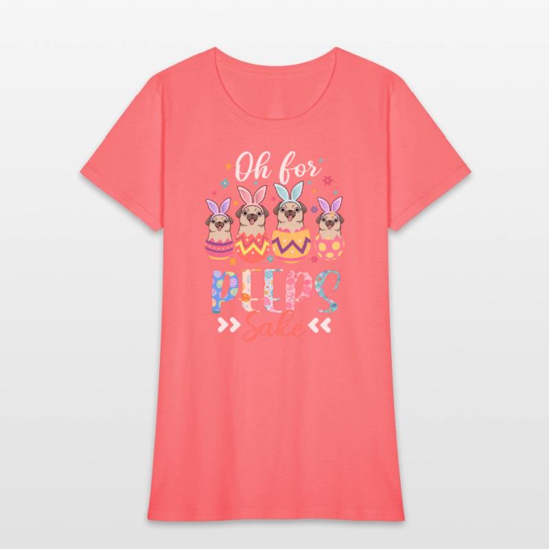 Oh For Peeps Sake Easter Pug Bunny Ear Egg Baet