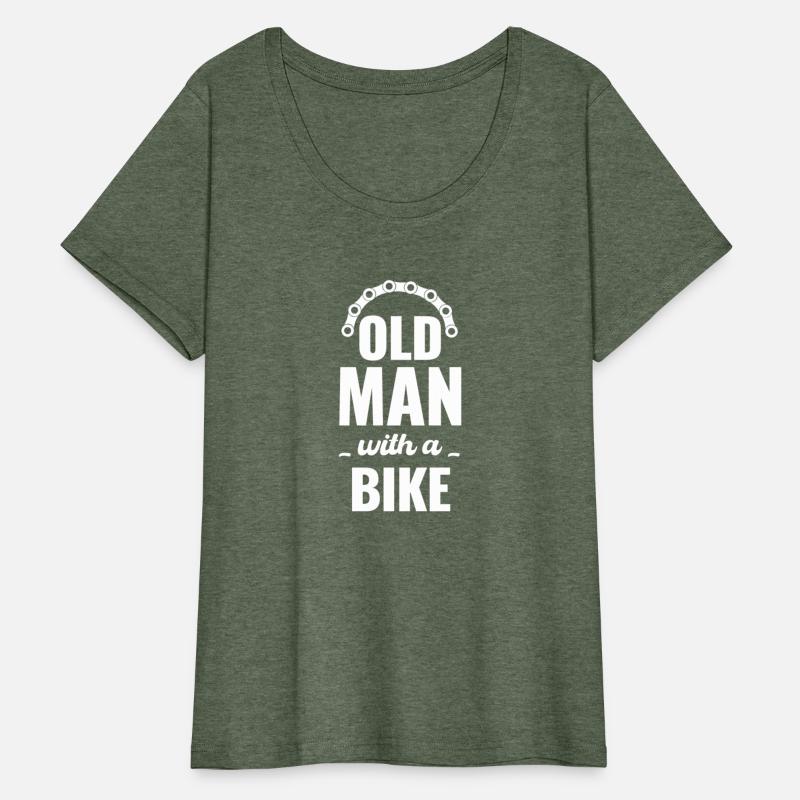 Old Man With A Bike Cycling Grandpa Cycopath
