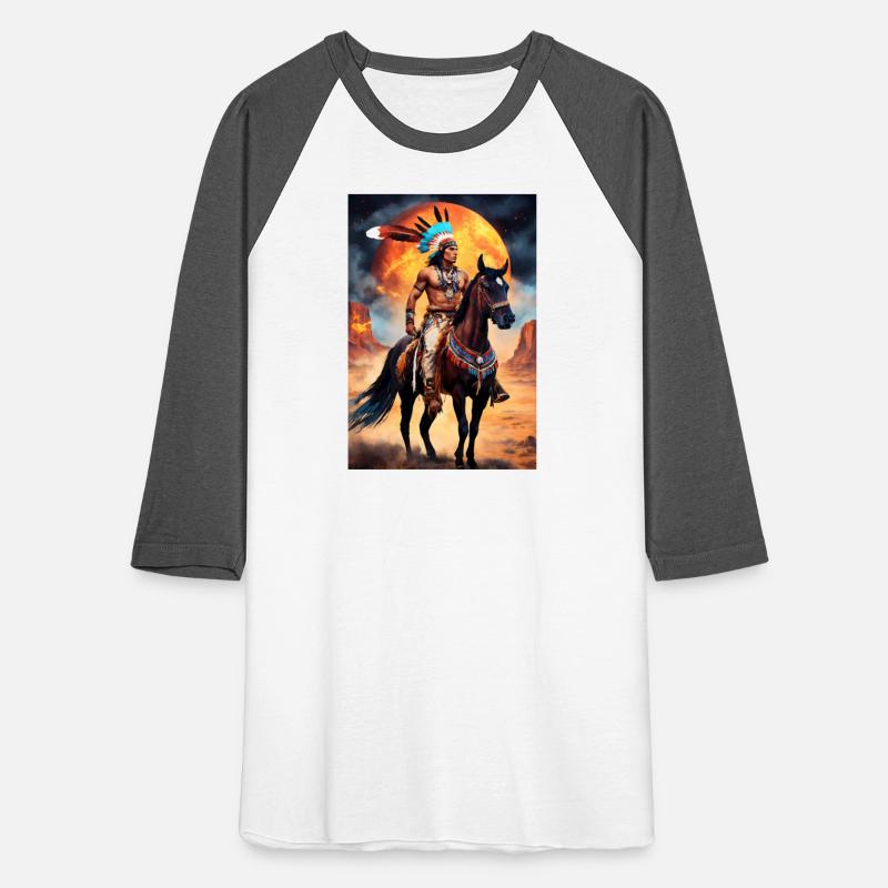 old native indian with historical colorful comarac