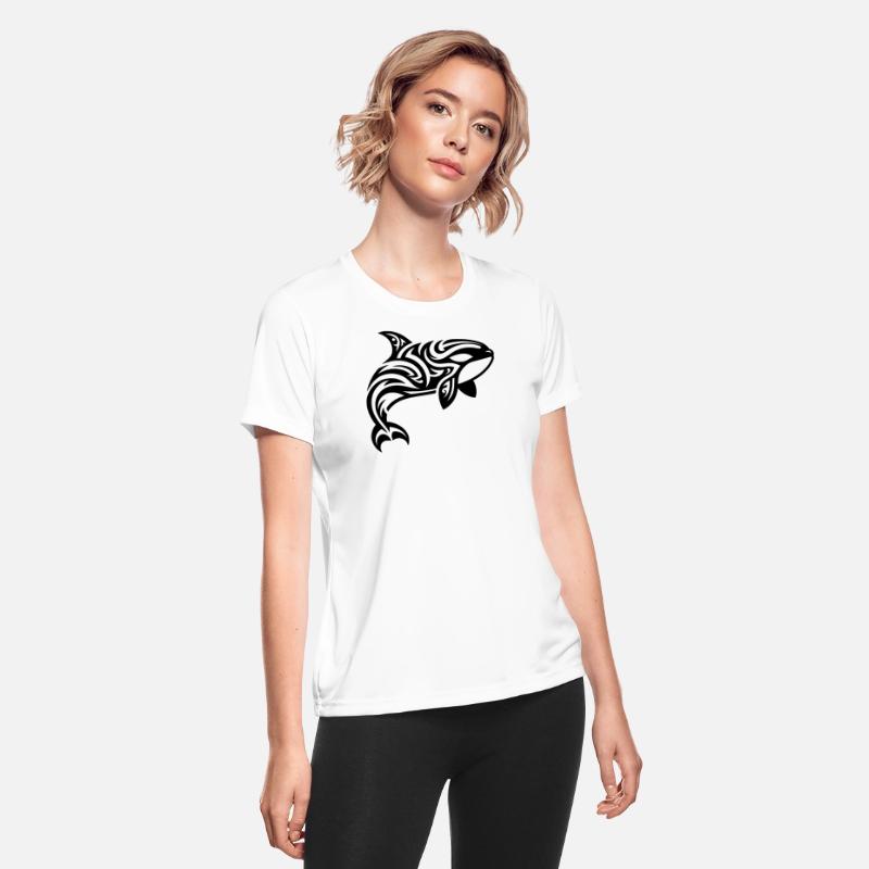 Orca Tribal Tattoo Style Jumps Out Of The Water