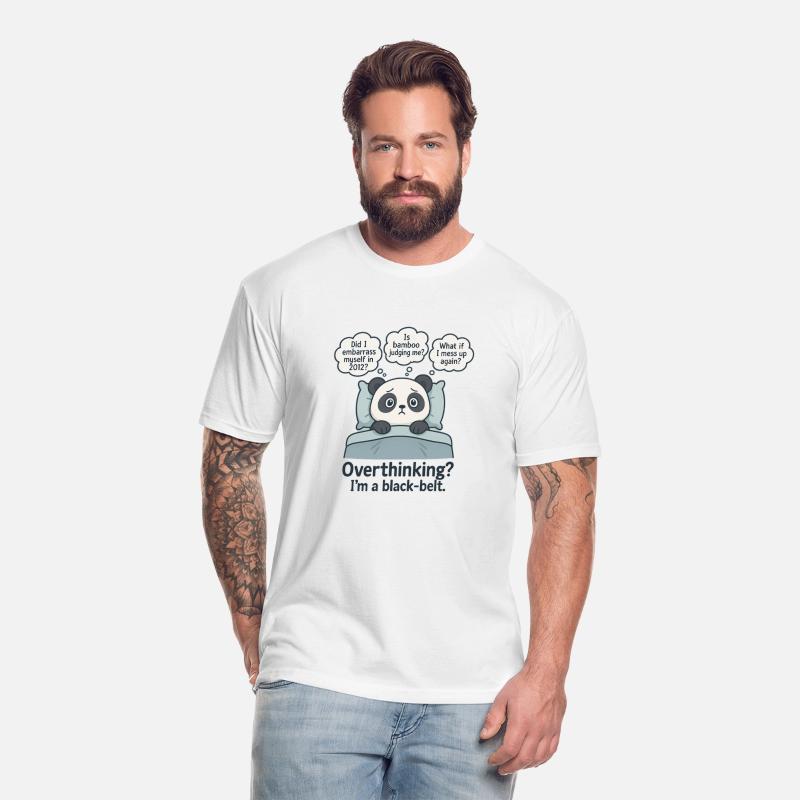 Overthinking Panda Funny Anxiety Cartoon