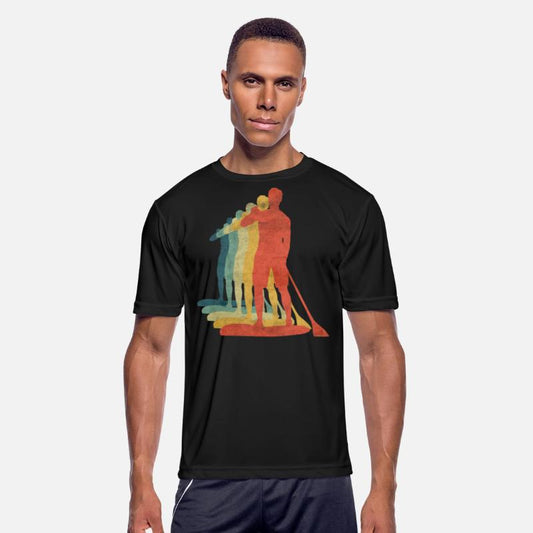 Paddle Board Guy Retro Vintage Color