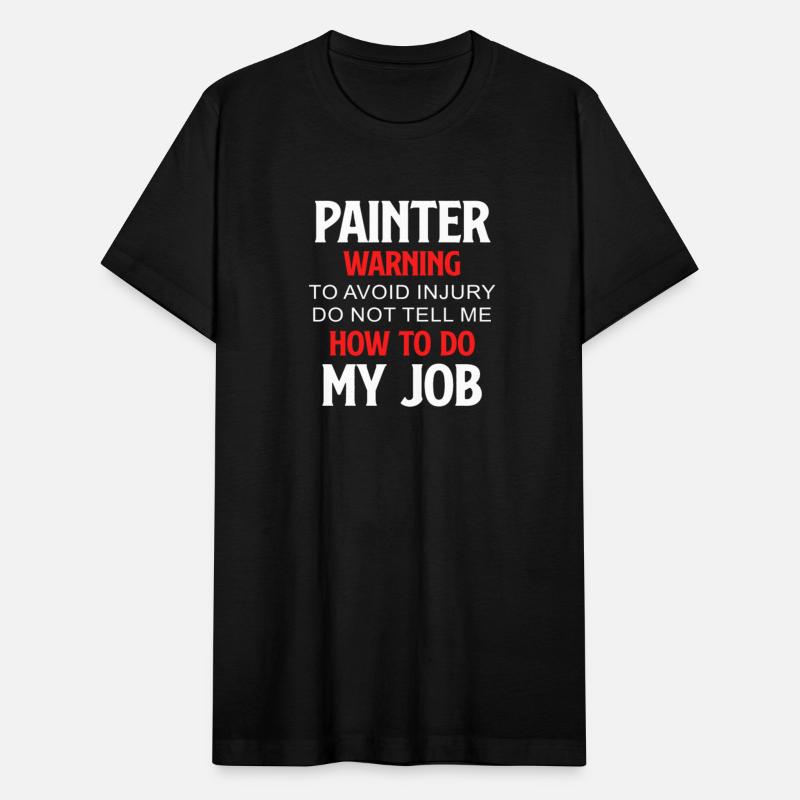 Painter Warning To Avoid Injury House Painter