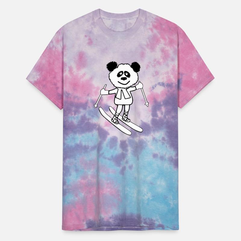 Panda skiing