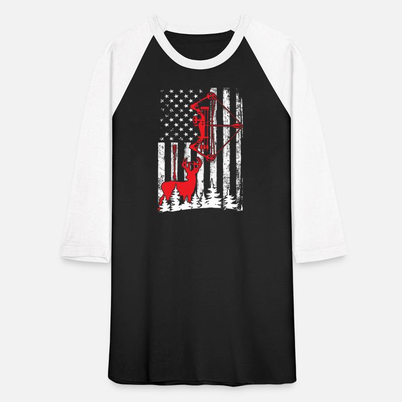 Patriotic Bow Hunting Deer Hunter Flag American