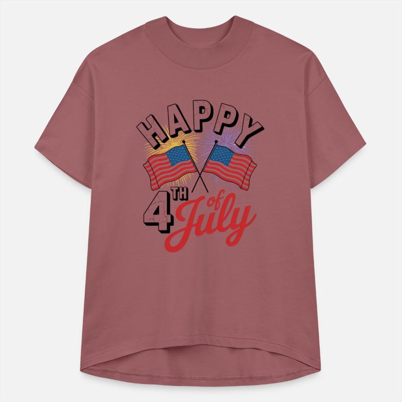 Patriotic Fourth of July with Fireworks