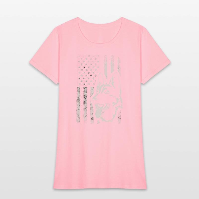 Patriotic German Shepherd American Flag Dog