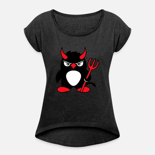 Penguin Devil Horns Trident Hell Evil Cool Satan