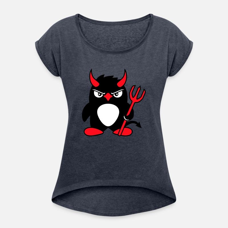 Penguin Devil Horns Trident Hell Evil Cool Satan