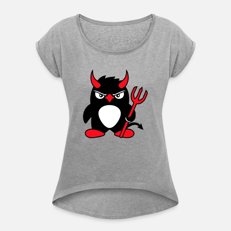 Penguin Devil Horns Trident Hell Evil Cool Satan