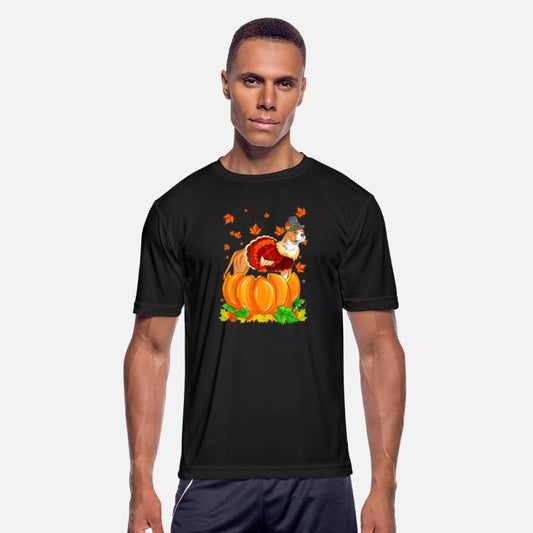 Pitbull Dog Thanksgiving Turkey Fall Autumn