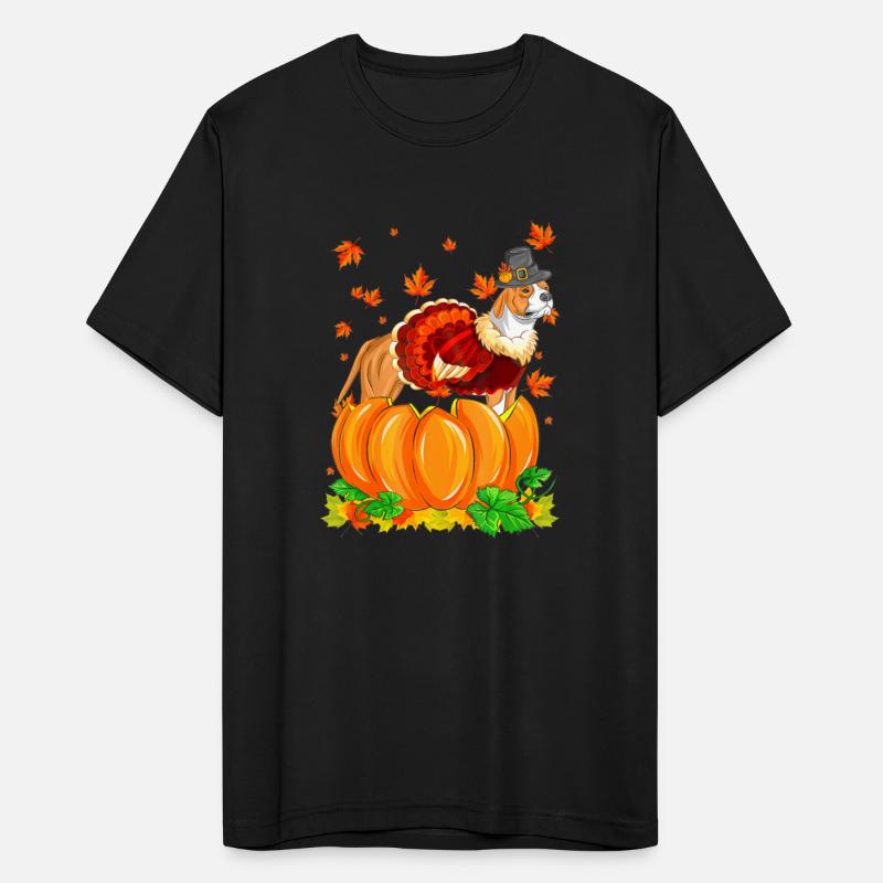 Pitbull Dog Thanksgiving Turkey Fall Autumn