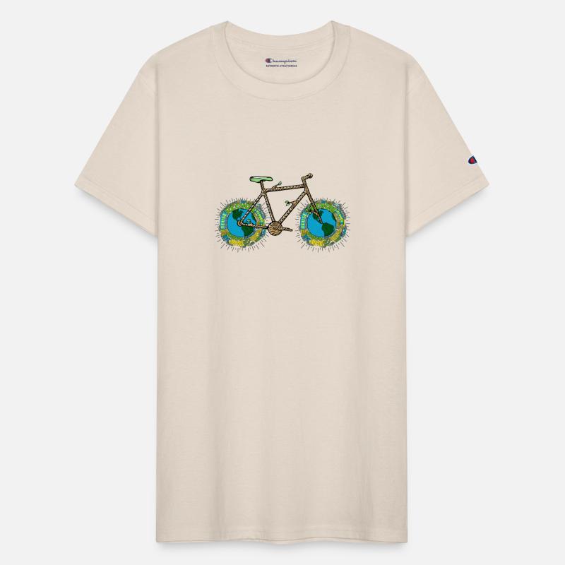 Planet Earth Bike, Cycling Pun, Bicycle Wheel Art