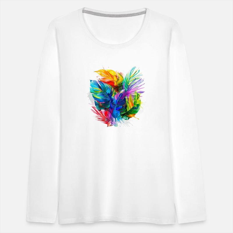 Plant Color Explosion: Vibrant Feather Artistry