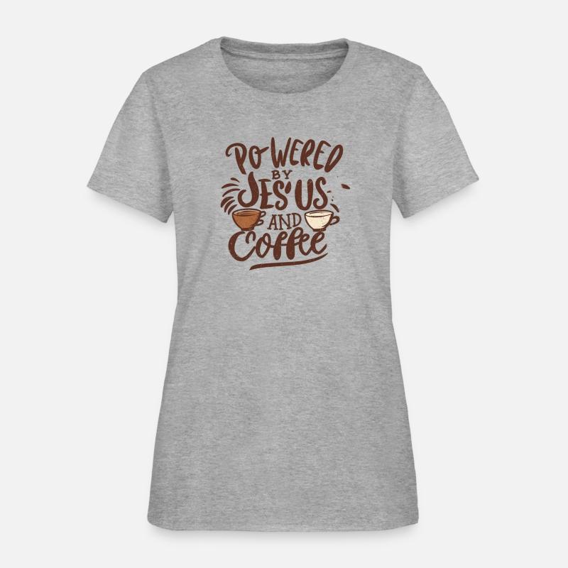 Powered By Jesus and Coffee -Christian Design