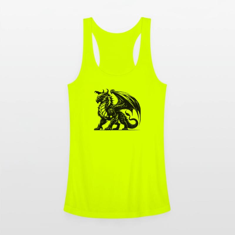 Proud Mighty Dragon With Large Wings