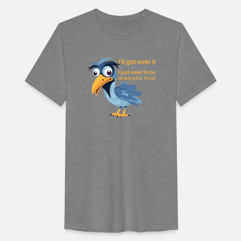 Quirky Blue Bird Acting Dramatic