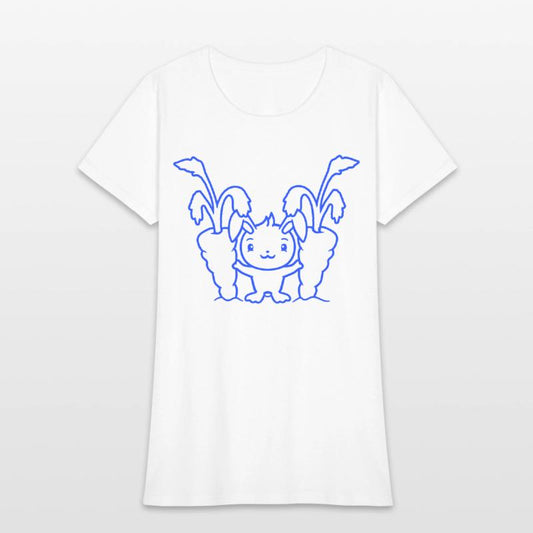 Rabbit Two Large Giant Carrots Harvest Cute Proud