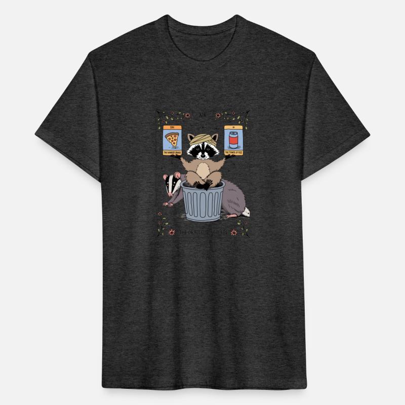 Raccoon and Badger Tarot Card Inspired Humor