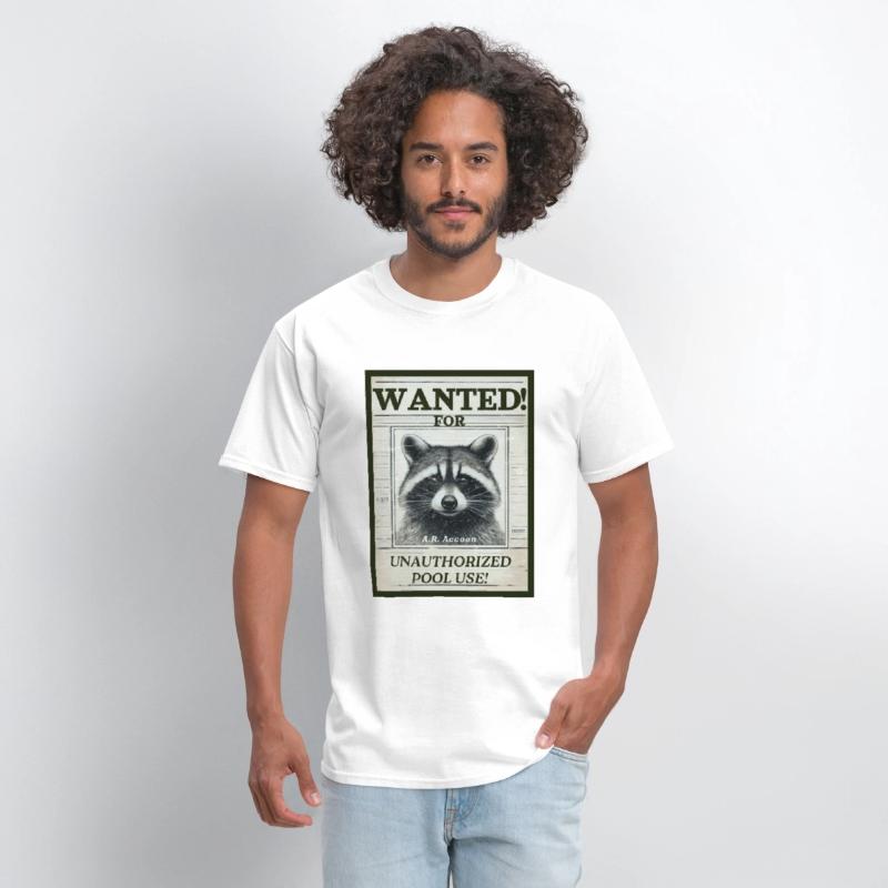 Raccoon Wanted Poster for Unauthorized Pool Use