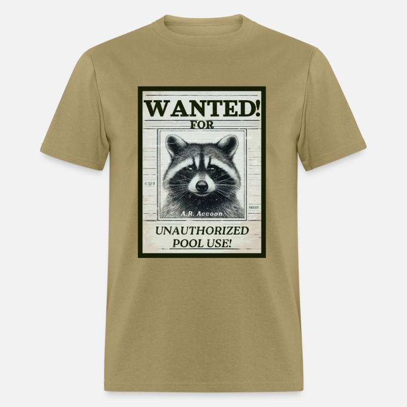 Raccoon Wanted Poster for Unauthorized Pool Use