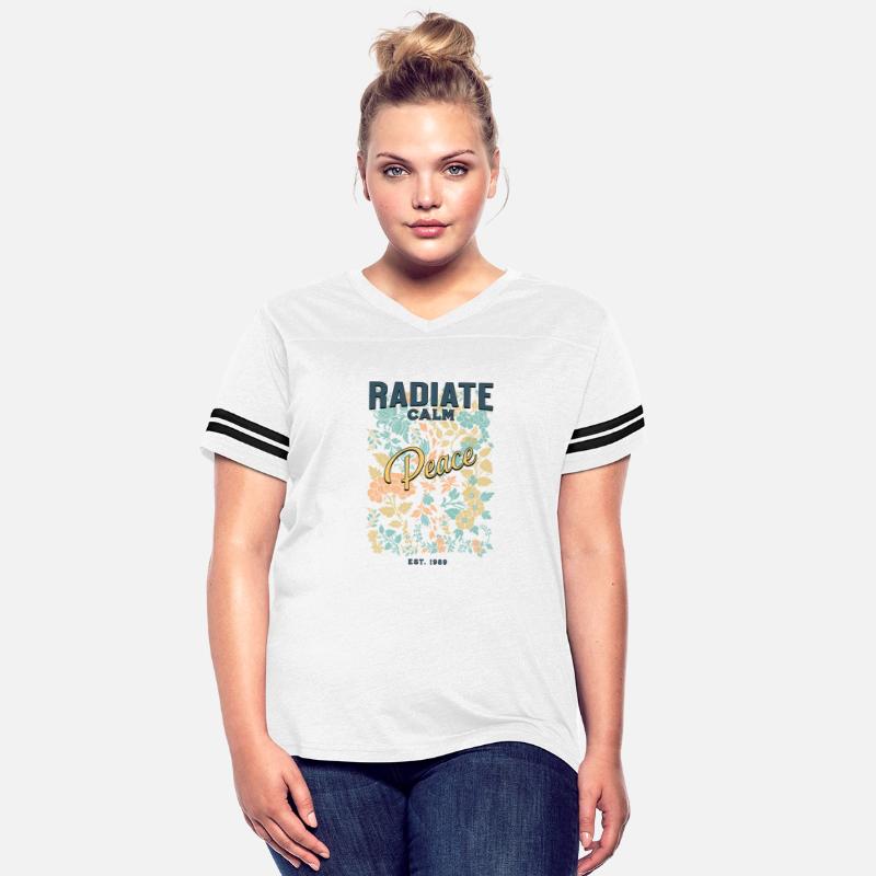 Radiate Calm Peace – Floral Aesthetic Positive Tee
