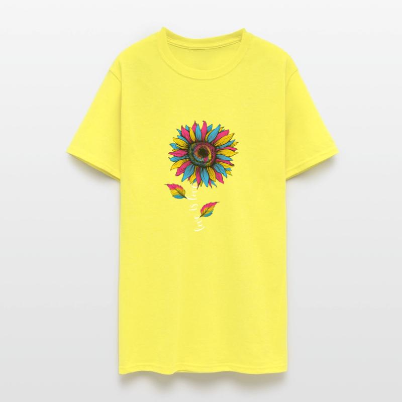 Rainbow Sunflower Love Is Love LGBT Pride