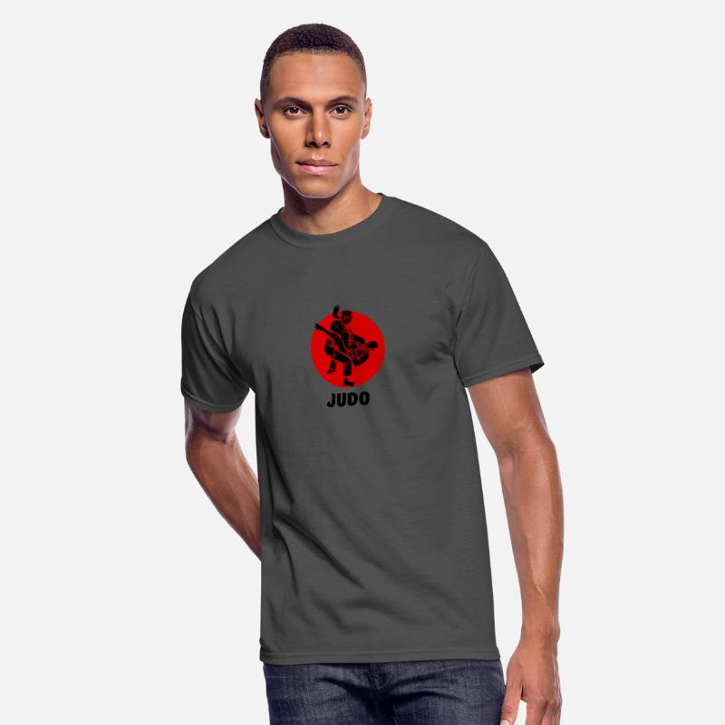 Red And Black Simple Karate T Shirt : judo