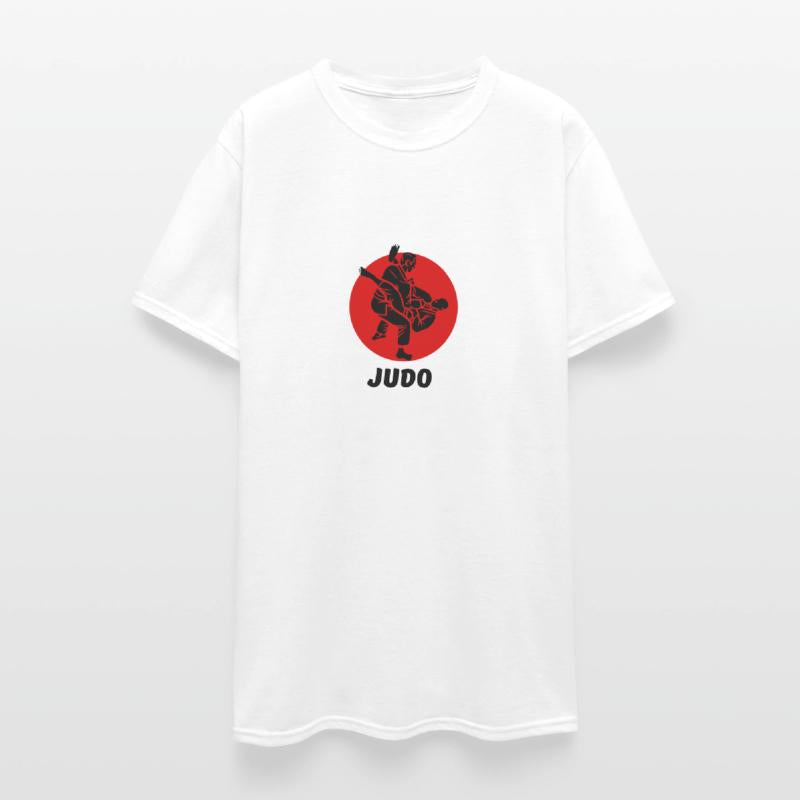 Red And Black Simple Karate T Shirt : judo