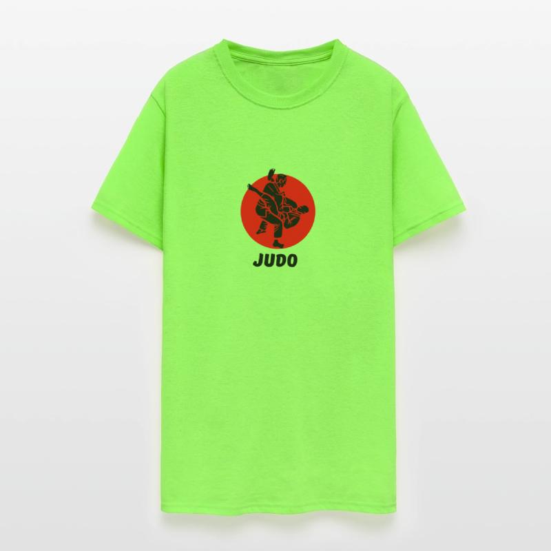 Red And Black Simple Karate T Shirt : judo