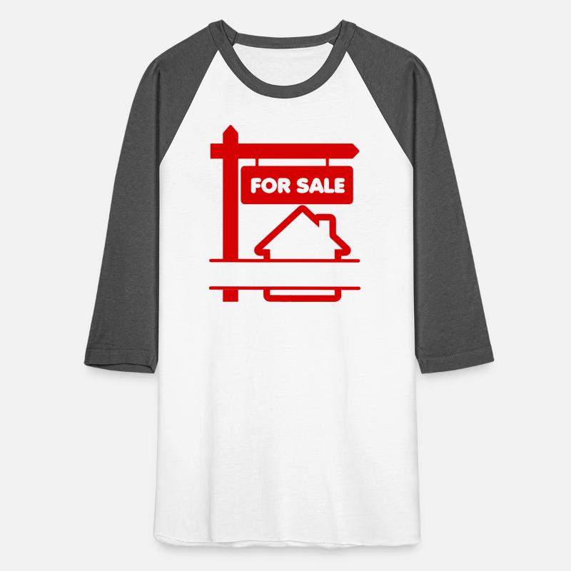 Red logo signboard with for sale