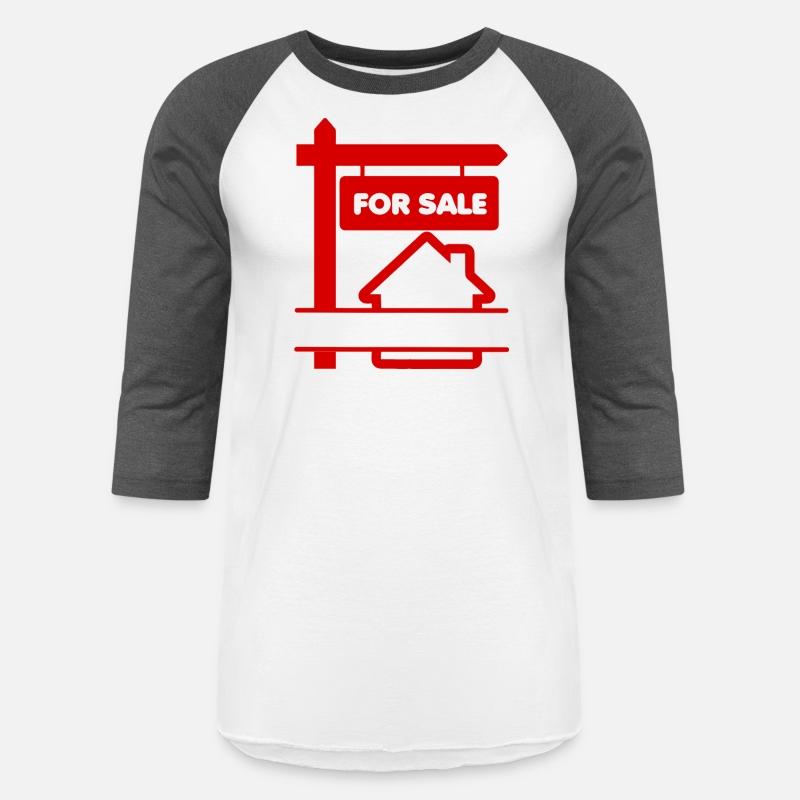 Red logo signboard with for sale