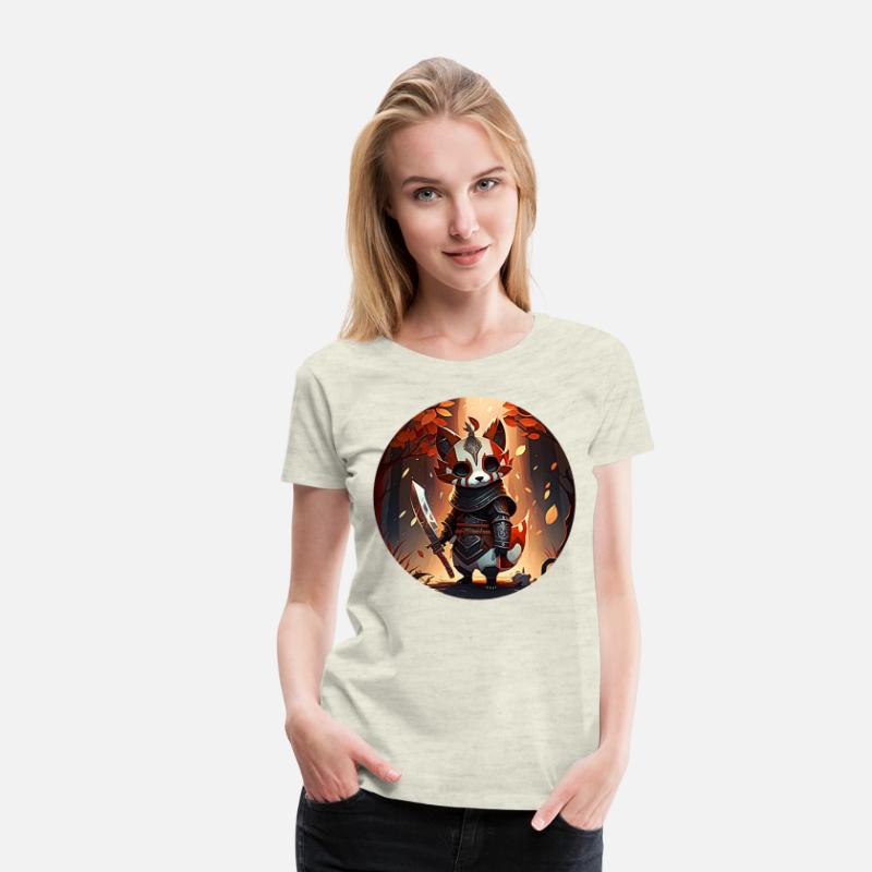 Red Panda Masked Warrior Character Portrait 1