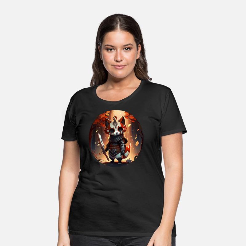 Red Panda Masked Warrior Character Portrait 1