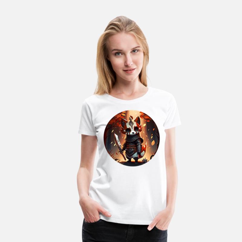 Red Panda Masked Warrior Character Portrait 1