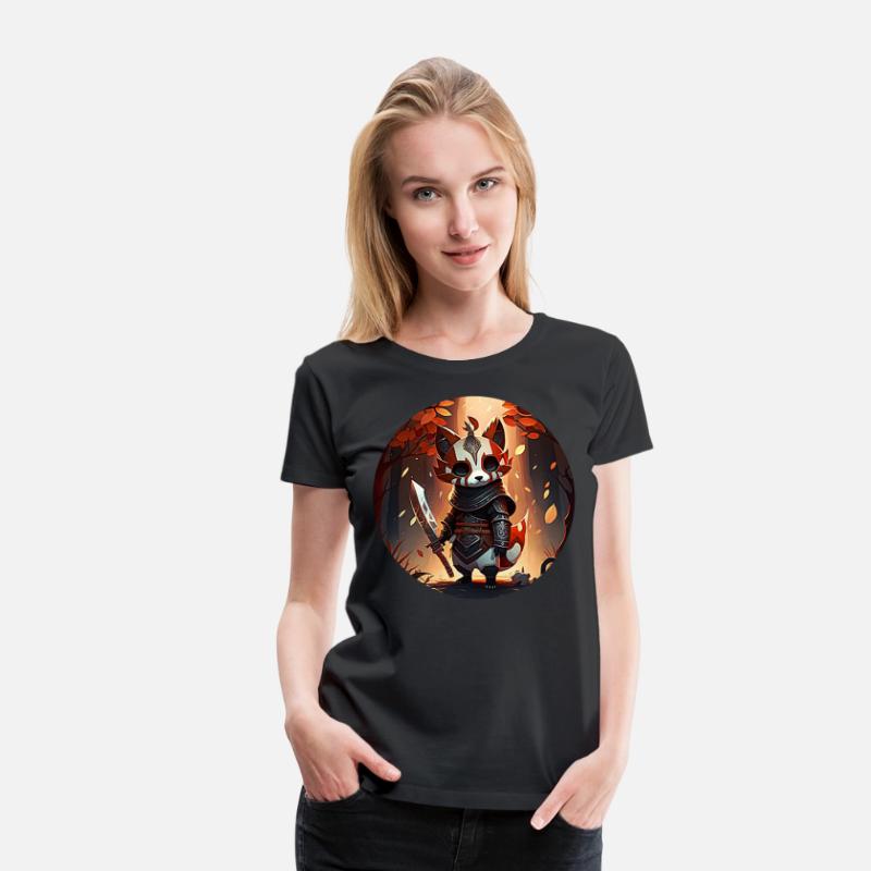 Red Panda Masked Warrior Character Portrait 1