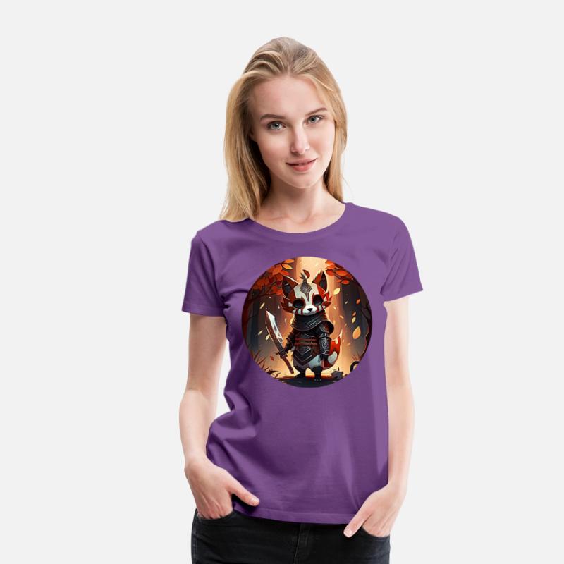 Red Panda Masked Warrior Character Portrait 1