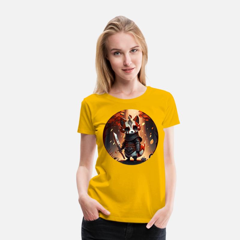 Red Panda Masked Warrior Character Portrait 1