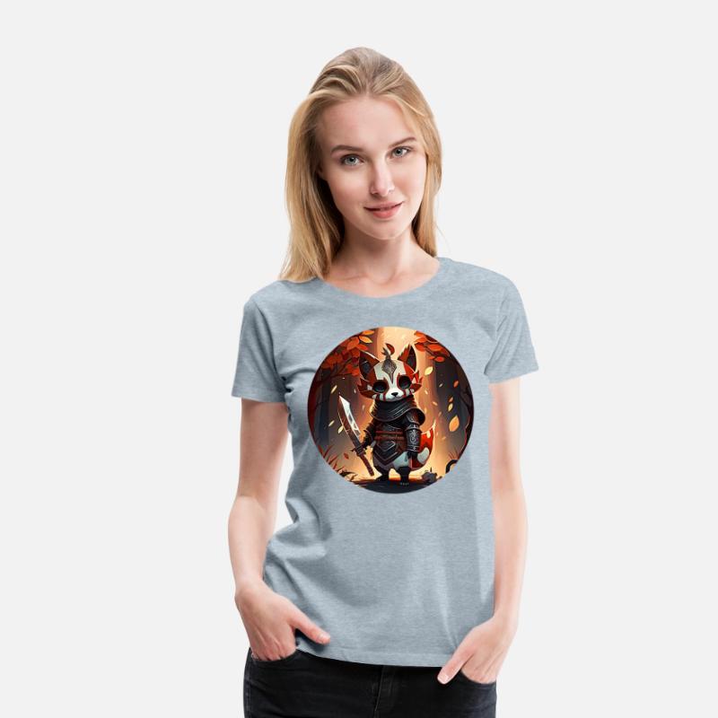 Red Panda Masked Warrior Character Portrait 1