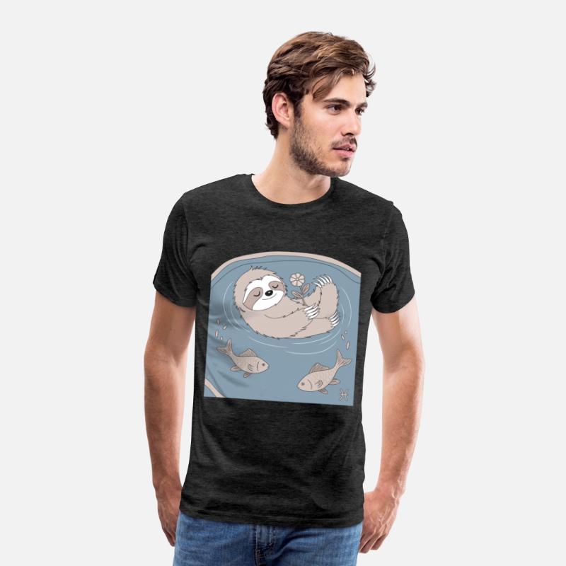 Relaxing Pisces Zodiac Sloth Embracing Serenity