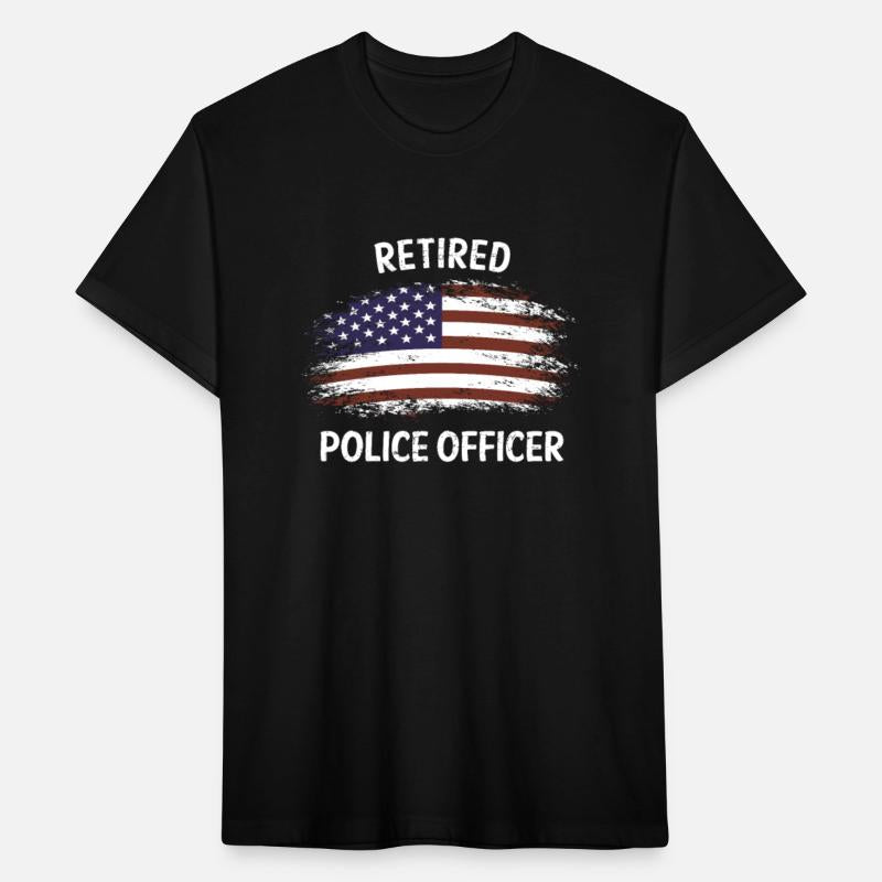 Retired Police Officer Proud Patriotic Officer