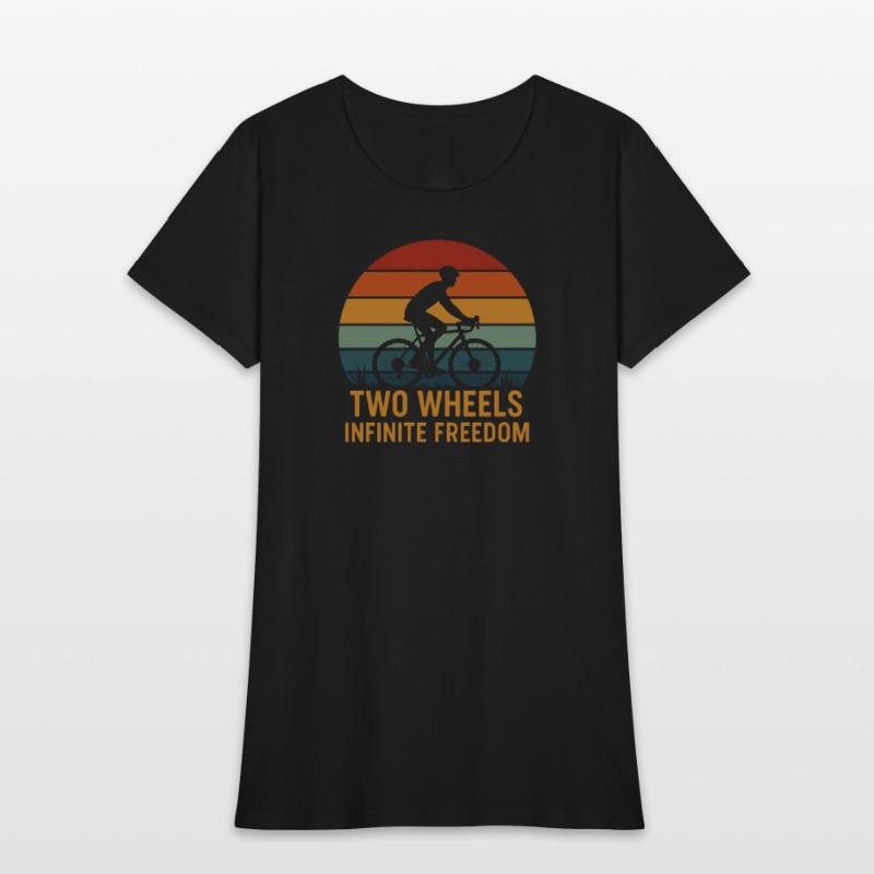 Retro Cycling Silhouette Design