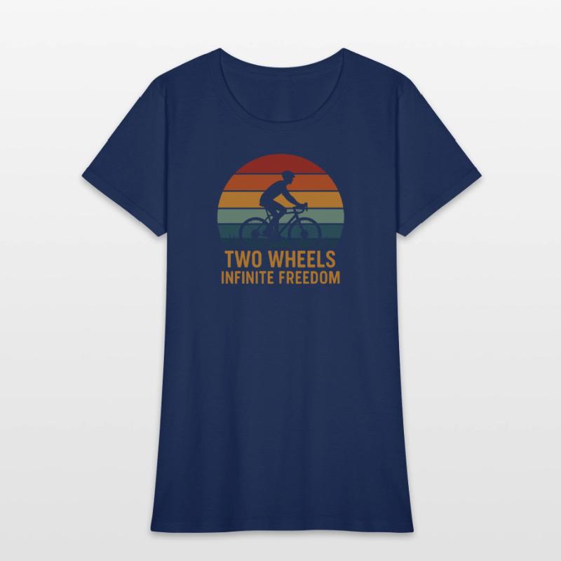 Retro Cycling Silhouette Design