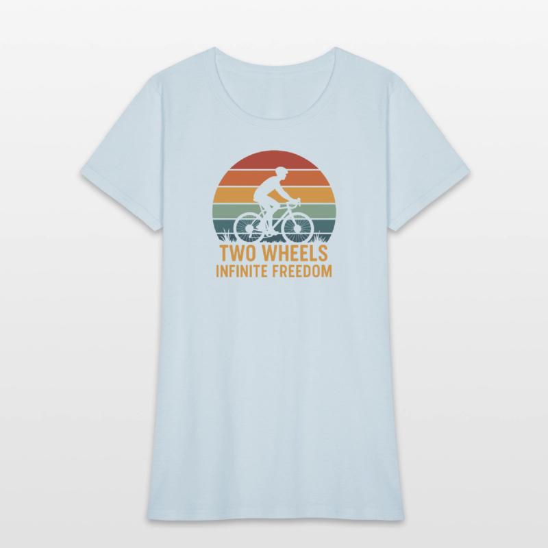 Retro Cycling Silhouette Design