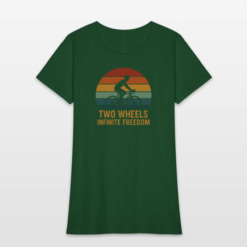 Retro Cycling Silhouette Design
