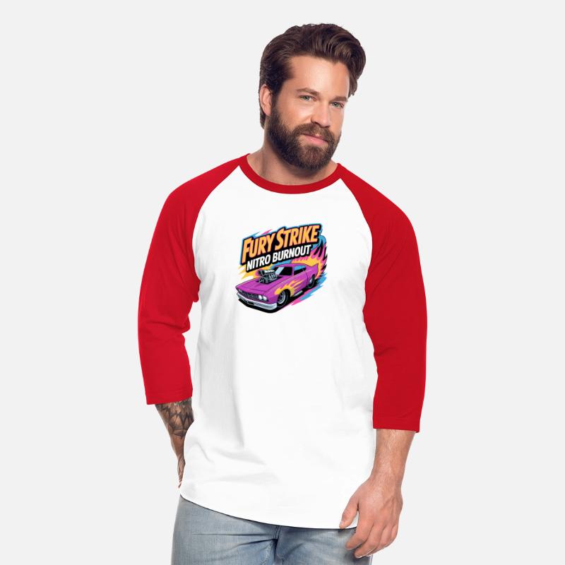 Retro Fury Strike – Nitro Drag Racing Car Tee