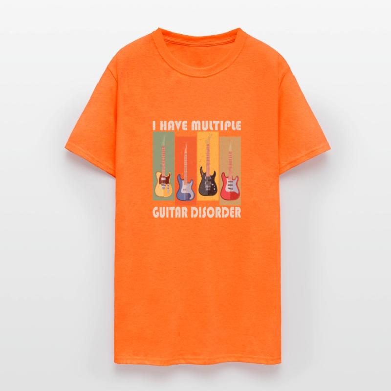 retro, Guiter loves, play, funny men gift T-Shirt