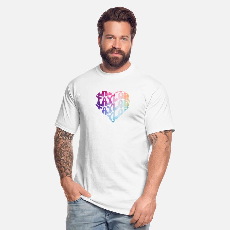 Retro I Love Heart Taylor Groovy Personalized Firs