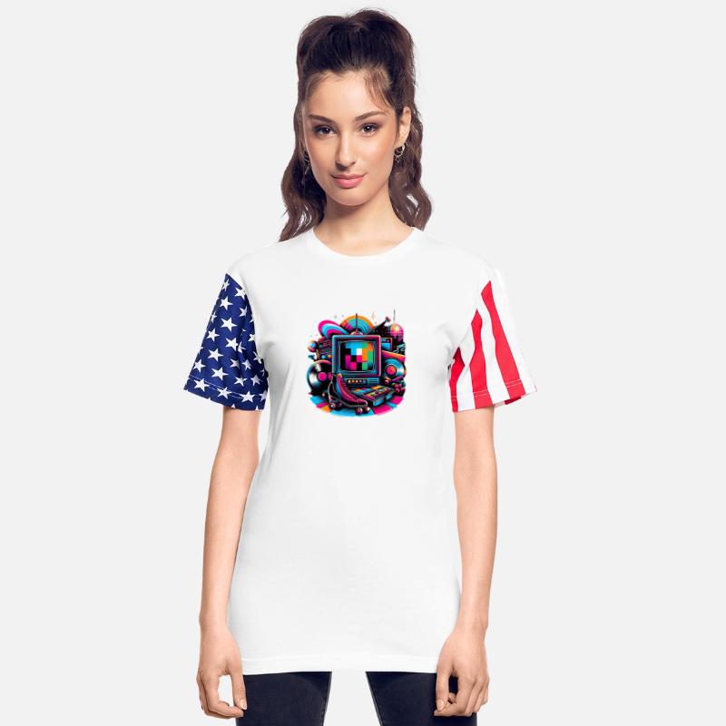 Retro Themed Vintage TV, Arcade, and Disco Design